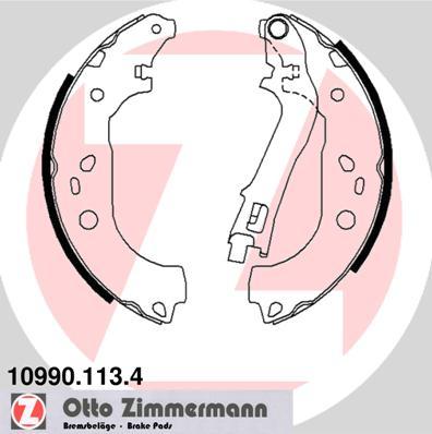 Zimmermann 10990.113.4 - Brake Shoe Set autospares.lv