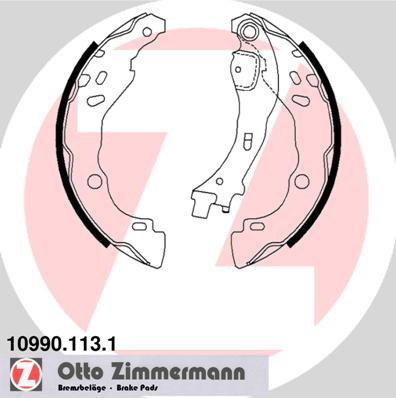 Zimmermann 10990.113.1 - Brake Shoe Set autospares.lv