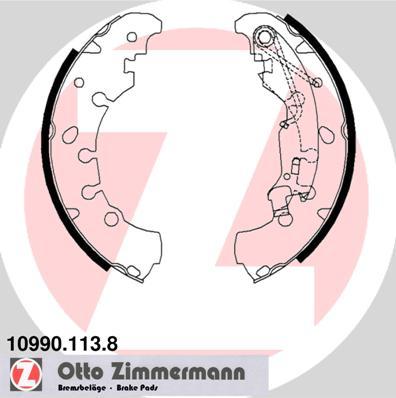 Zimmermann 10990.113.8 - Brake Shoe Set autospares.lv