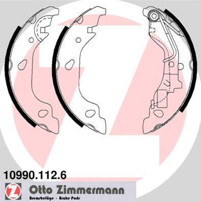 Zimmermann 10990.112.6 - Brake Shoe Set autospares.lv