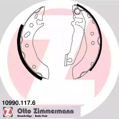 Zimmermann 10990.117.6 - Brake Shoe Set autospares.lv