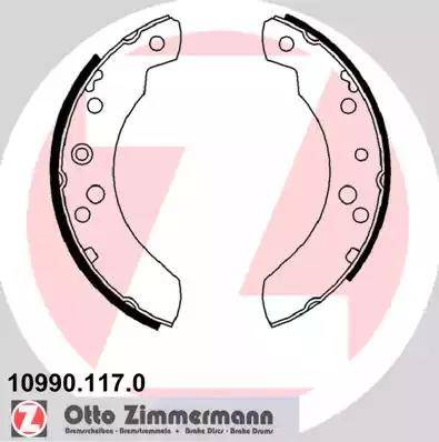 Zimmermann 10990.117.0 - Brake Shoe Set autospares.lv