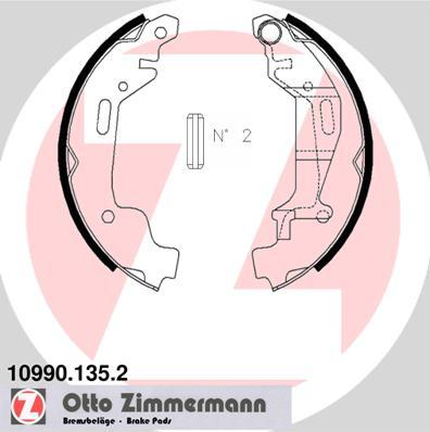 Zimmermann 10990.135.2 - Brake Shoe Set autospares.lv