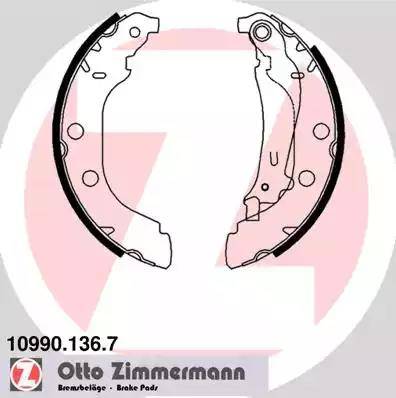 Zimmermann 10990.136.7 - Brake Shoe Set autospares.lv