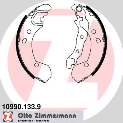 Zimmermann 10990.133.9 - Brake Shoe Set autospares.lv