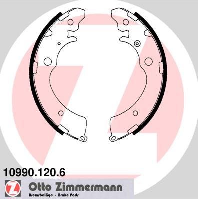 Zimmermann 10990.120.6 - Brake Shoe Set autospares.lv