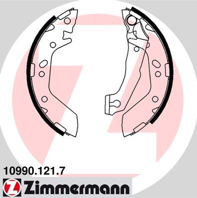 Zimmermann 10990.121.7 - Brake Shoe Set autospares.lv