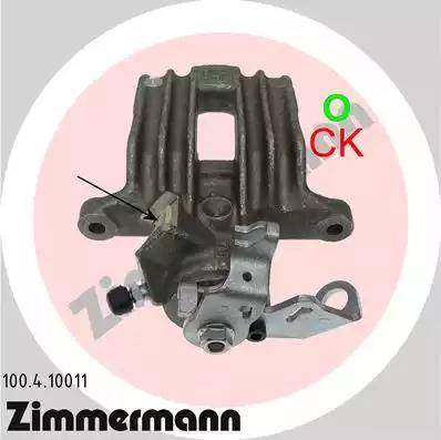 Zimmermann 100.4.10011 - Brake Caliper autospares.lv