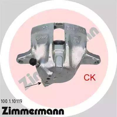 Zimmermann 100.1.10119 - Brake Caliper autospares.lv