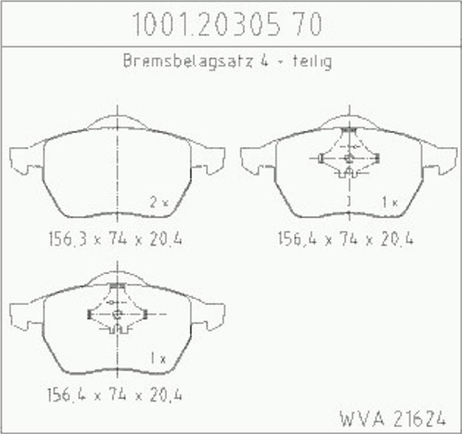 Zimmermann 10012030570 - Brake Pad Set, disc brake autospares.lv