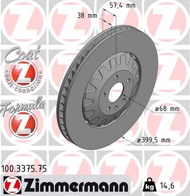 Zimmermann 100.3375.75 - Brake Disc autospares.lv