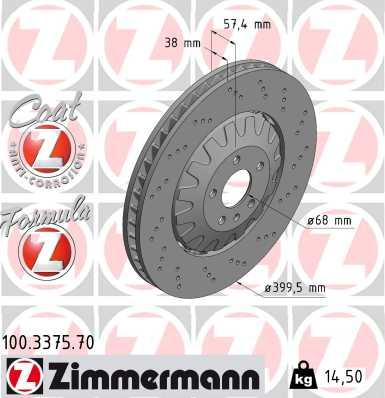 Zimmermann 100.3375.70 - Brake Disc autospares.lv