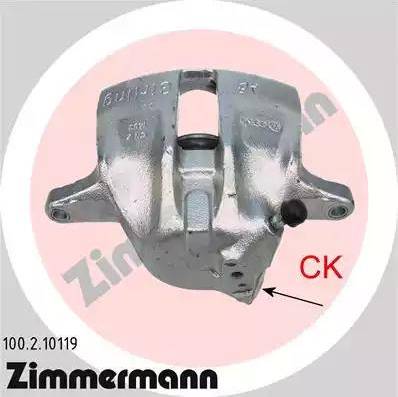 Zimmermann 100.2.10119 - Brake Caliper autospares.lv