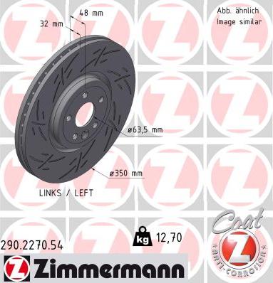 Zimmermann 290.2270.54 - Brake Disc autospares.lv