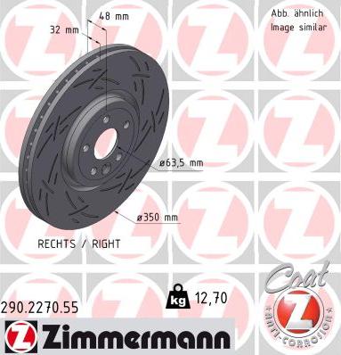 Zimmermann 290.2270.55 - Brake Disc autospares.lv