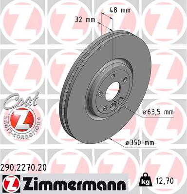 Zimmermann 290.2270.20 - Brake Disc autospares.lv