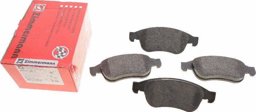 Zimmermann 24914.180.1 - Brake Pad Set, disc brake autospares.lv