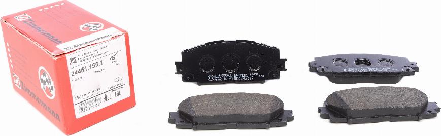 Zimmermann 24451.155.1 - Brake Pad Set, disc brake autospares.lv