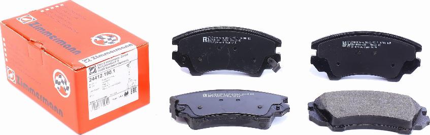 Zimmermann 24412.190.1 - Brake Pad Set, disc brake autospares.lv