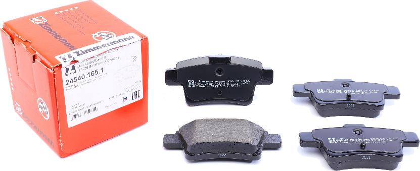 Zimmermann 24540.165.1 - Brake Pad Set, disc brake autospares.lv