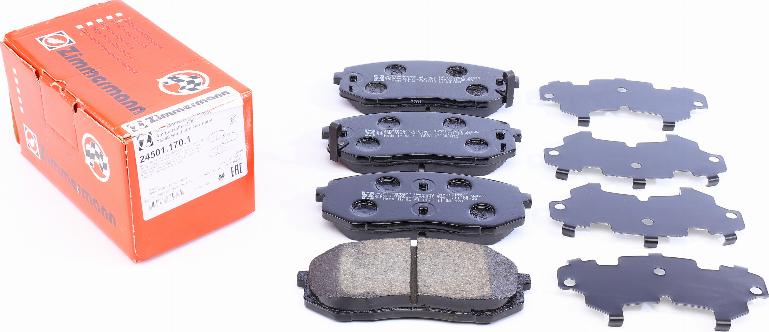 Zimmermann 24501.170.1 - Brake Pad Set, disc brake autospares.lv