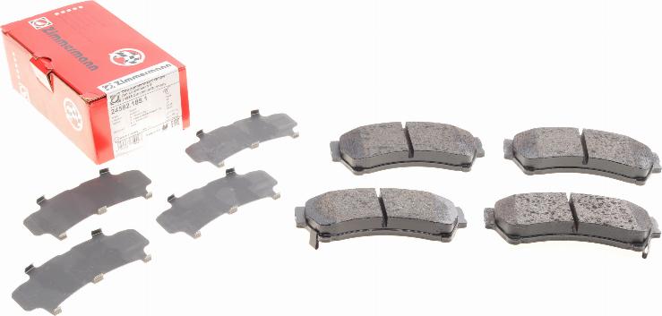 Zimmermann 24582.185.1 - Brake Pad Set, disc brake autospares.lv