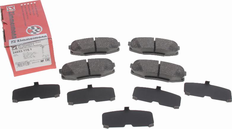 Zimmermann 24653.175.1 - Brake Pad Set, disc brake autospares.lv