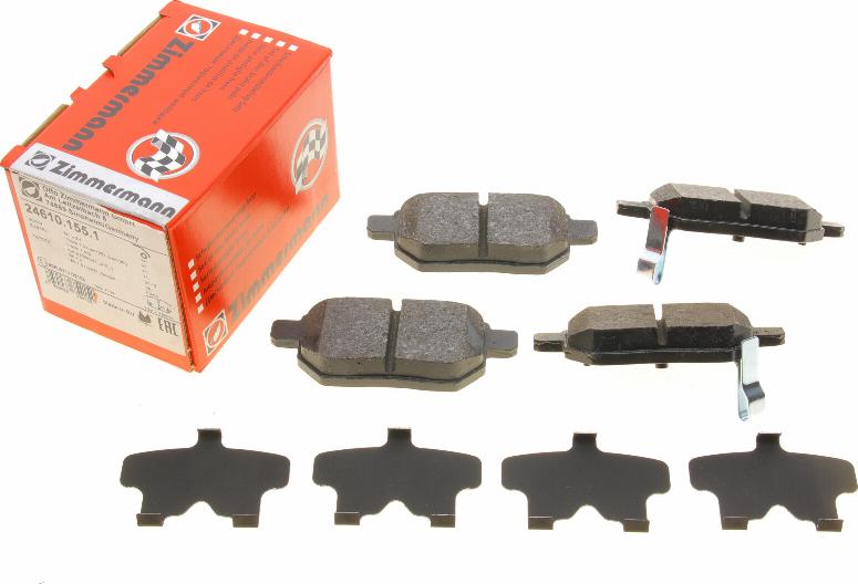 Zimmermann 24610.155.1 - Brake Pad Set, disc brake autospares.lv