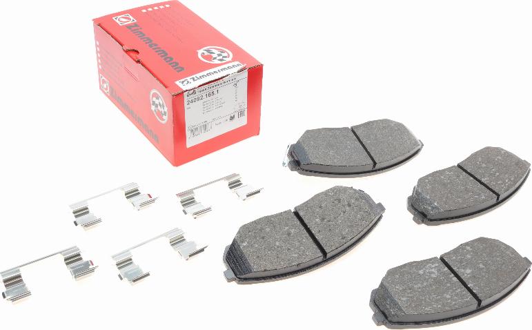 Zimmermann 24092.165.1 - Brake Pad Set, disc brake autospares.lv