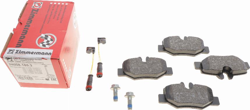 Zimmermann 24008.185.3 - Brake Pad Set, disc brake autospares.lv