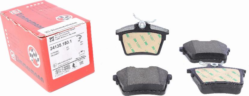 Zimmermann 24135.180.1 - Brake Pad Set, disc brake autospares.lv