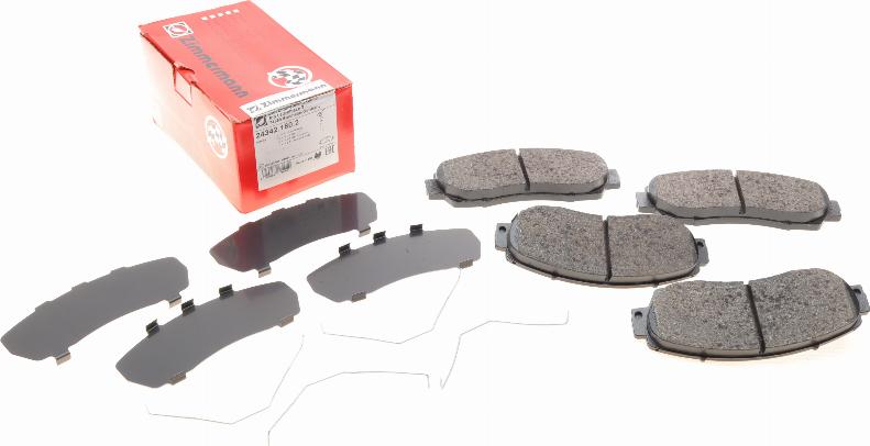 Zimmermann 24342.180.2 - Brake Pad Set, disc brake autospares.lv