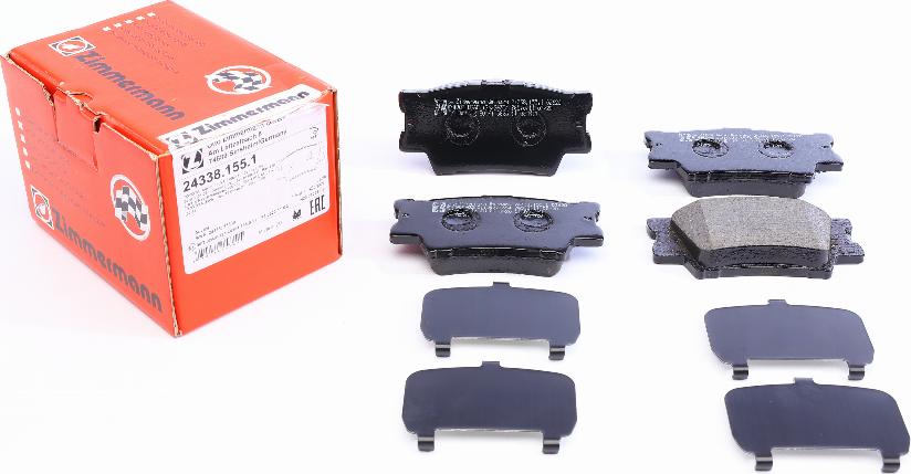 Zimmermann 24338.155.1 - Brake Pad Set, disc brake autospares.lv