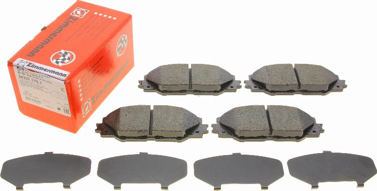 Zimmermann 24337.175.1 - Brake Pad Set, disc brake autospares.lv