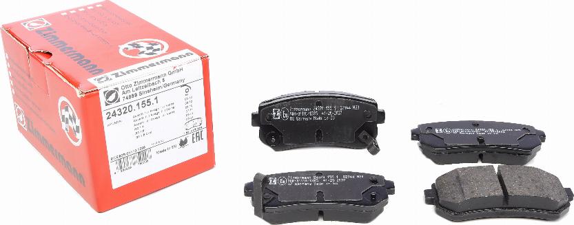 Zimmermann 24320.155.1 - Brake Pad Set, disc brake autospares.lv