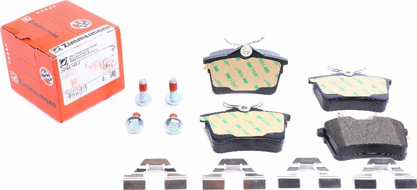 Zimmermann 24765.165.2 - Brake Pad Set, disc brake autospares.lv