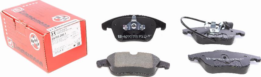 Zimmermann 24705.200.1 - Brake Pad Set, disc brake autospares.lv