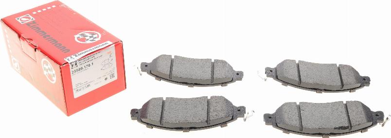 Zimmermann 25589.170.1 - Brake Pad Set, disc brake autospares.lv