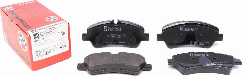 Zimmermann 25603.175.1 - Brake Pad Set, disc brake autospares.lv