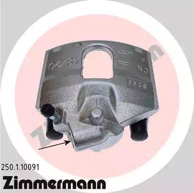 Zimmermann 250.1.10091 - Brake Caliper autospares.lv