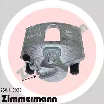 Zimmermann 250.1.10036 - Brake Caliper autospares.lv