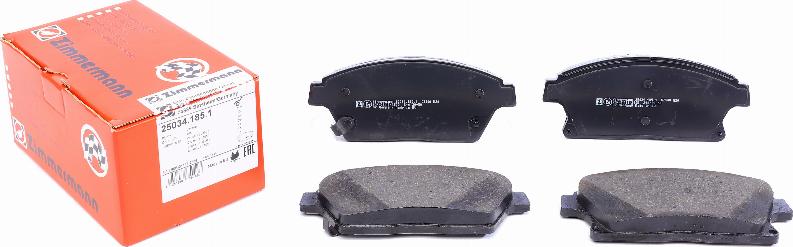 Zimmermann 25034.185.1 - Brake Pad Set, disc brake autospares.lv