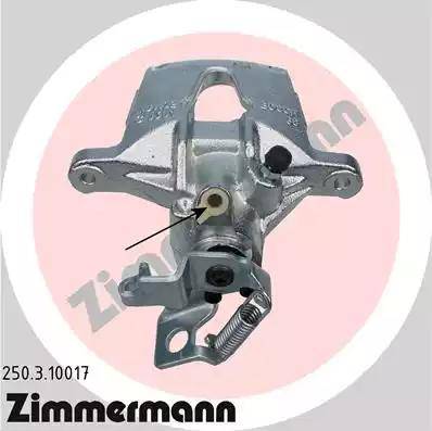 Zimmermann 250.3.10017 - Brake Caliper autospares.lv