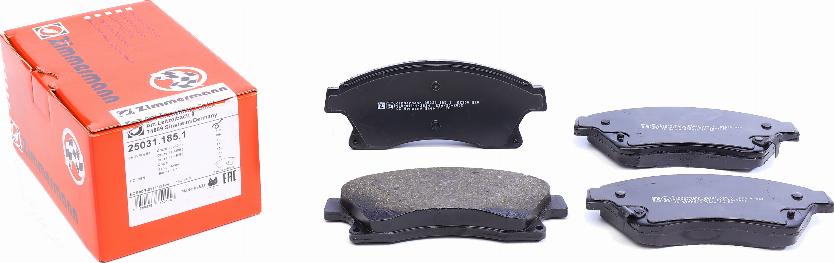 Zimmermann 25031.185.1 - Brake Pad Set, disc brake autospares.lv