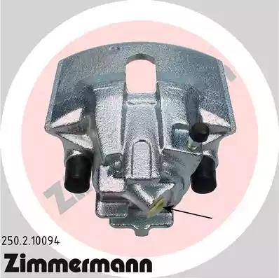 Zimmermann 250.2.10094 - Brake Caliper autospares.lv