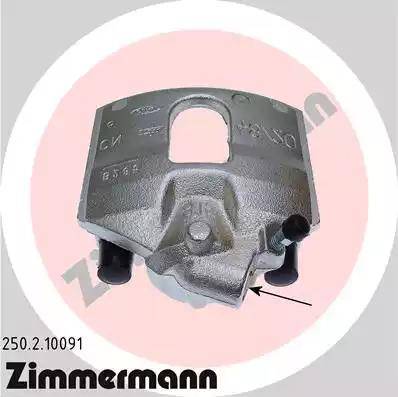 Zimmermann 250.2.10091 - Brake Caliper autospares.lv