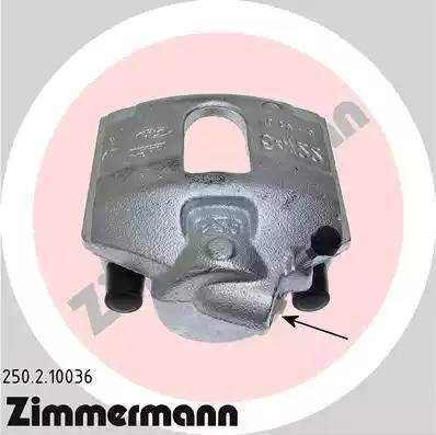 Zimmermann 250.2.10036 - Brake Caliper autospares.lv