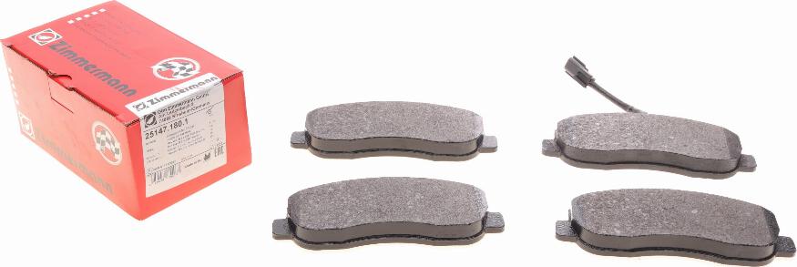 Zimmermann 25147.180.1 - Brake Pad Set, disc brake autospares.lv