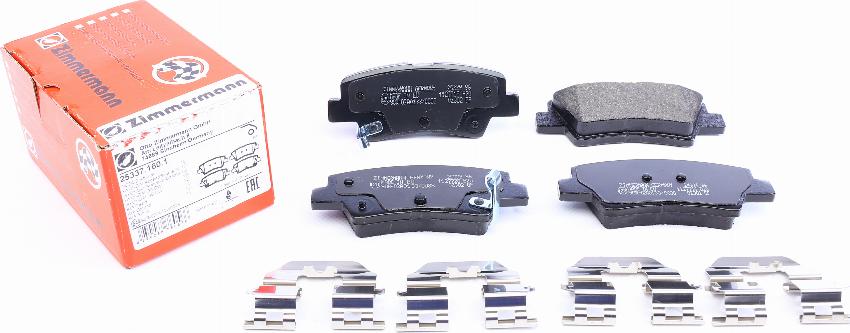 Zimmermann 25337.160.1 - Brake Pad Set, disc brake autospares.lv