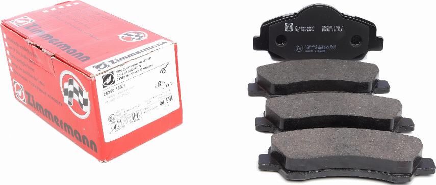 Zimmermann 25250.190.1 - Brake Pad Set, disc brake autospares.lv